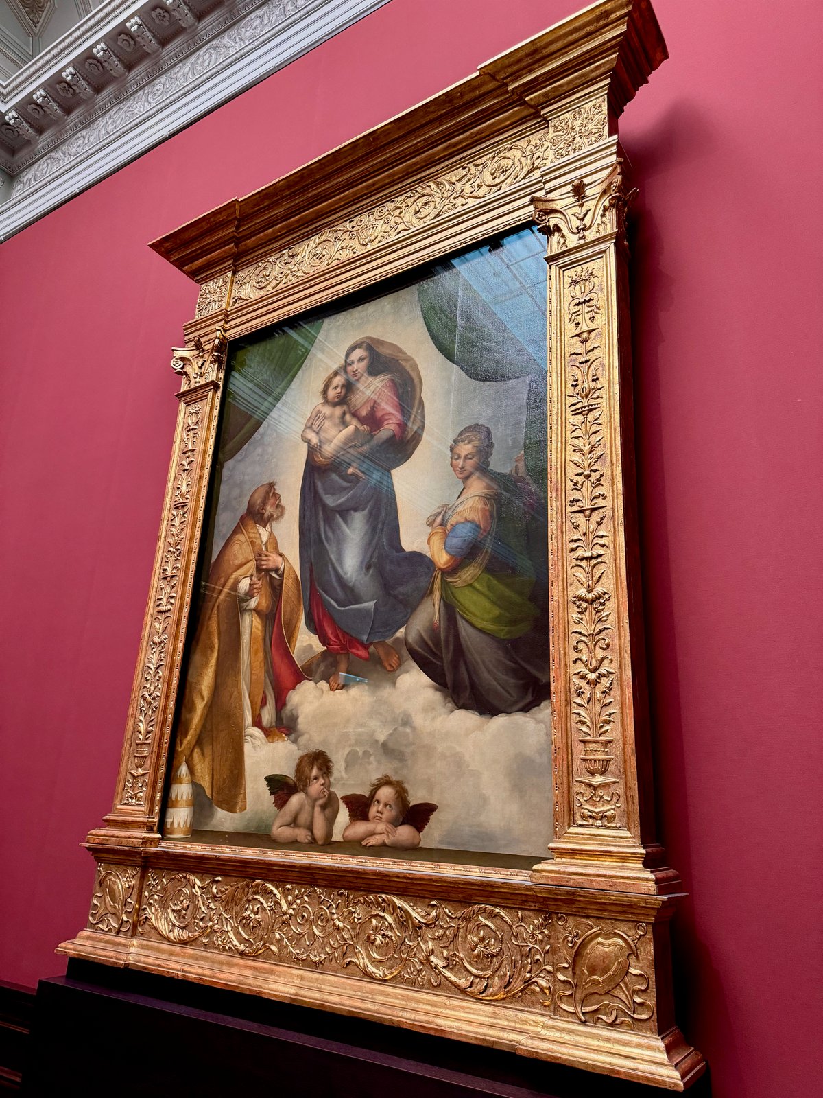 Raffaels Sixtinische Madonna in der Gemäldegalerie Alte Meister in Dresden